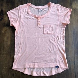 Patagonia Womens Cap Cool Trail Shirt In Melow Melon Size Medium